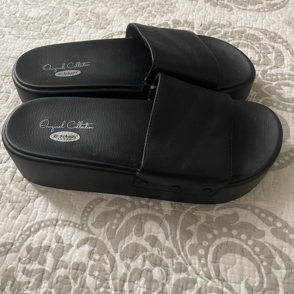 Platform Black Sandals